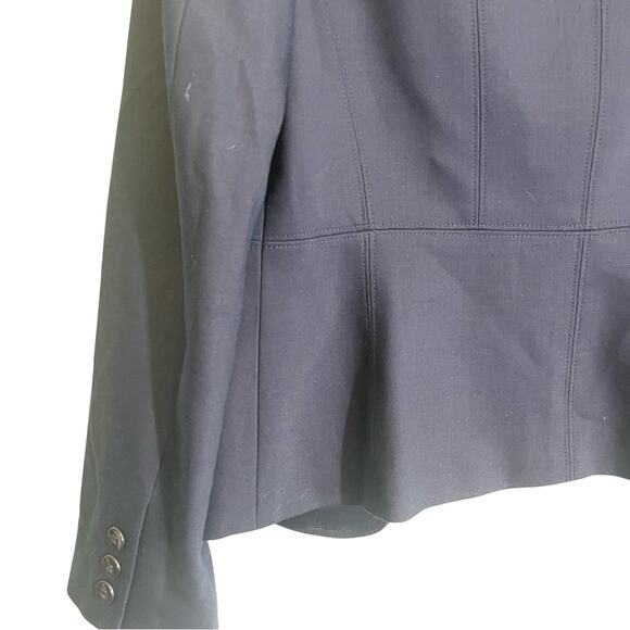 Talbots Women's Navy Blue Notch Lapel Collar Long Sleeve Blazer Jacket Size 8 - Picture 9 of 14